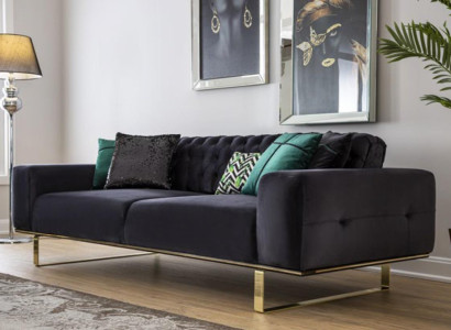 Modern Sofa 4 Seat Design Living room Upholstery Wood Upholstery Modern Luxury